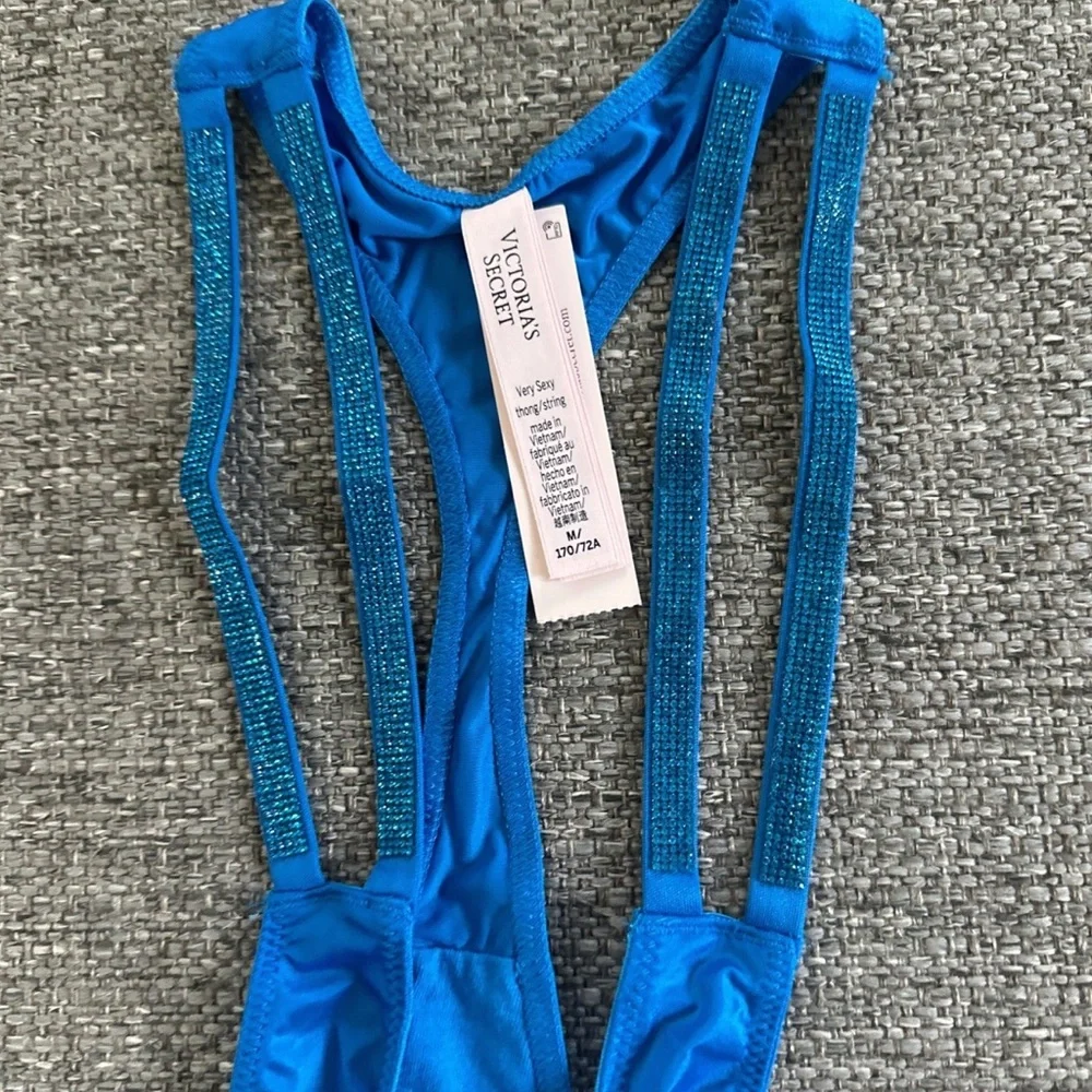 Victoria's Secret Very Sexy Electric Blue Strappy Thong panty